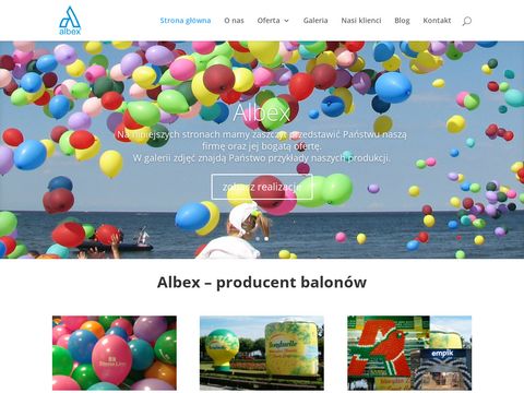 Albex - balony z helem