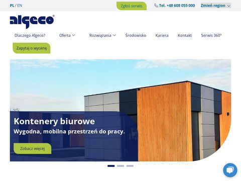 Algeco.pl - kontenery sanitarne wynajem