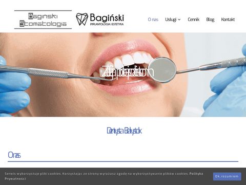 Baginskistomatologia.pl​ - skaling zębów Białystok