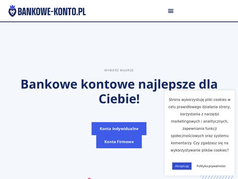 Bankowe-konto.pl poradnik jak wybrać konto
