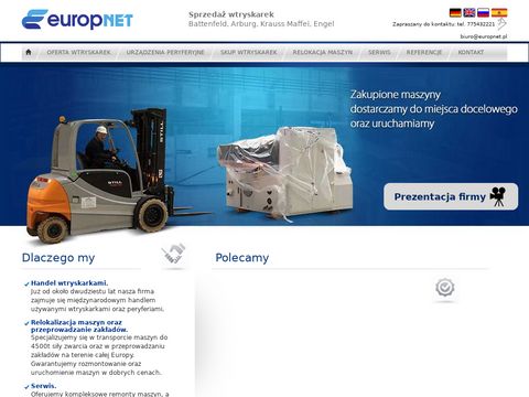 Europnet - używane wtryskarki przemysłowe