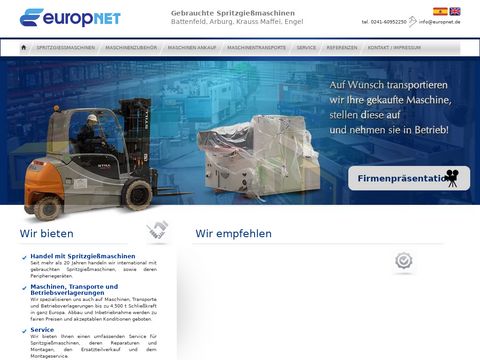 Europnet.de - wtryskarki używane