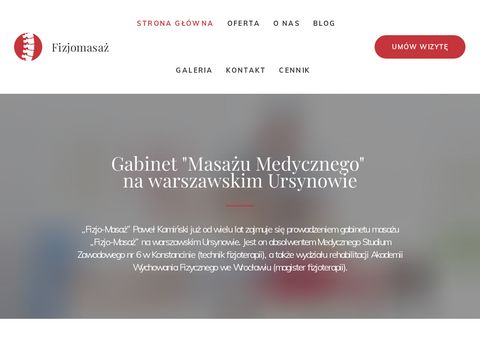 Fizjo-Masaż masażysta Warszawa