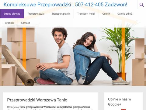 Kompleksowe-przeprowadzki.pl Warszawa tanio