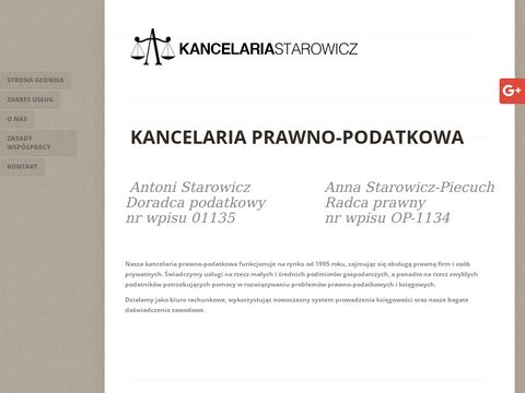 Kancelariastarowicz.pl prawno-podatkowa