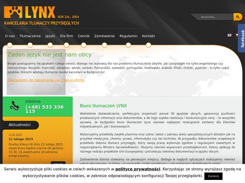 Lynx.net.pl kancelaria tłumaczy przysięgłych
