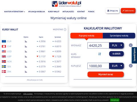 LiderWalut.pl kantor internetowy