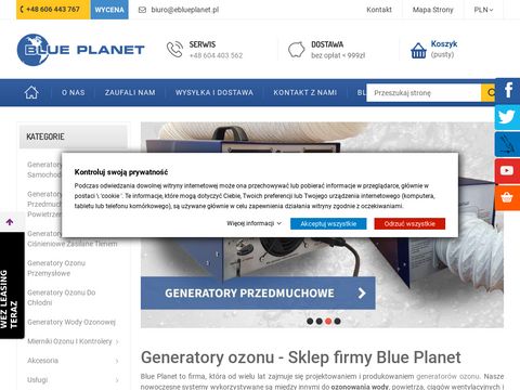 Blue Planet generator ozonu