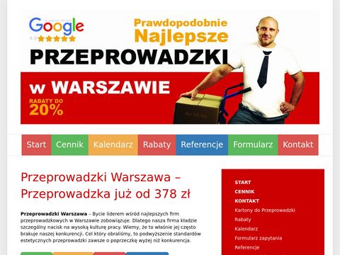 Przeprowadzki Warszawa cennik