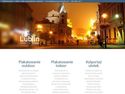 Plakatowanielublin.pl roznoszenie ulotek