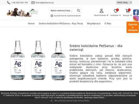 Petsanus.pl zdrowa karma dla zwierząt