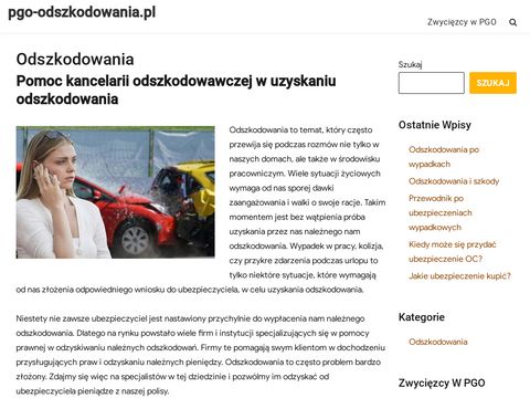 Pgo-odszkodowania.pl - dopłaty do odszkodowań z oc