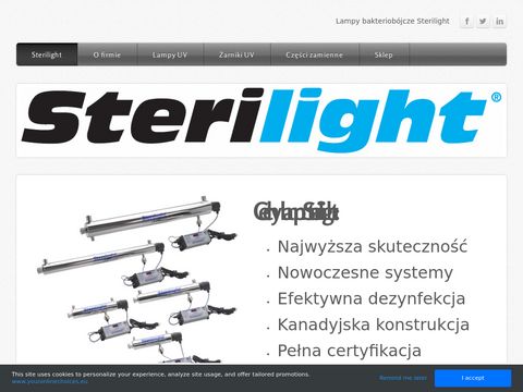 Sterilight.weebly.com - lampy UV