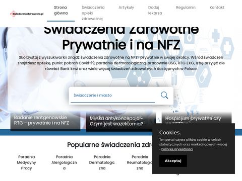 Swiadczeniazdrowotne.pl - USG i RTG na NFZ