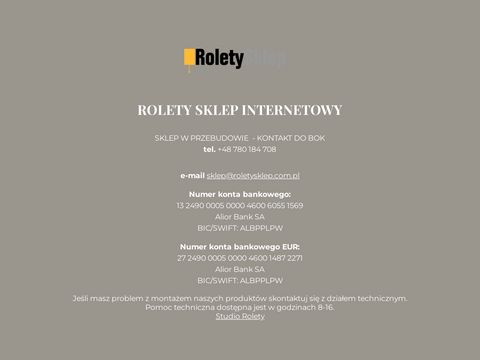 Roletysklep.com.pl - żaluzje aluminiowe