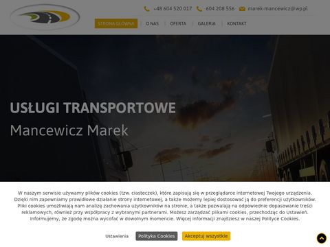 Transport-mancewicz.pl - przewóz towarów