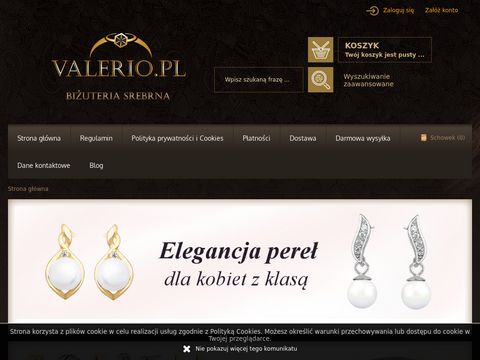 Valerio.pl - sklep z biżuterią srebrną