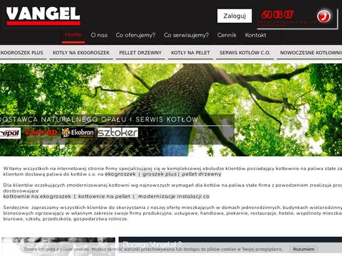 Vangel.pl ekogroszek pakowany