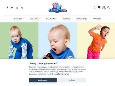 Ubranka dla niemowląt w sklepie SzipSzop.pl