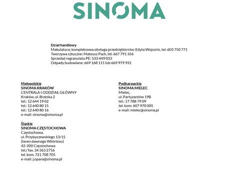 Sinoma - selektywna zbiórka odpadów