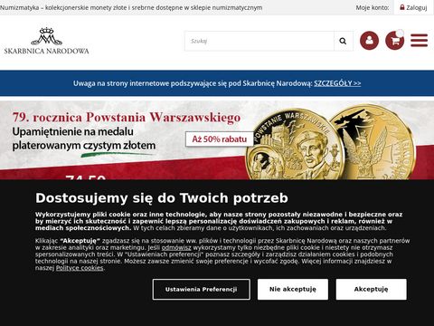 SkarbnicaNarodowa.pl sklep numizmatyczny