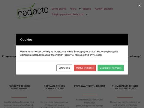 Redacto.pl - tłumaczenie publikacji naukowych