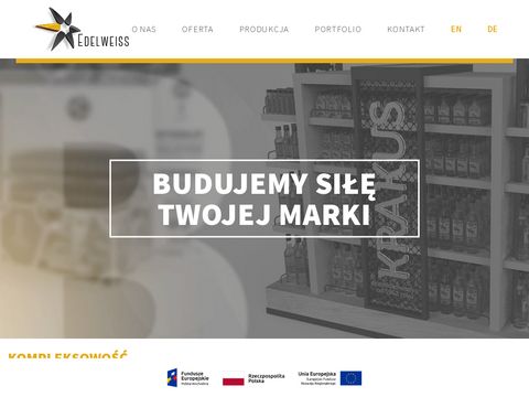 Edelweiss.com.pl stand kartonowy