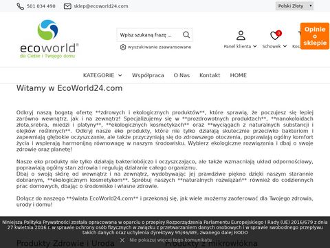 Ecoworld24.com naturalne suplementy diety
