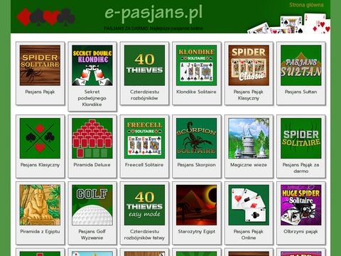 E-pasjans.pl gry karciane online