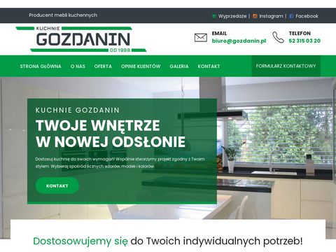 Gozdanin - kuchnie Poznań - meble na wymiar