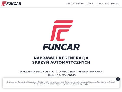 Funcar.com.pl naprawa skrzyń biegów Warszawa