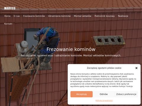 Frezujemykominy.pl rozwiercanie kominów