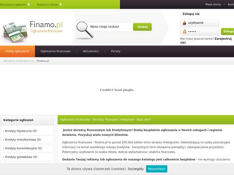 Ogłoszenia finansowe - kredyty, pożyczki - Finamo