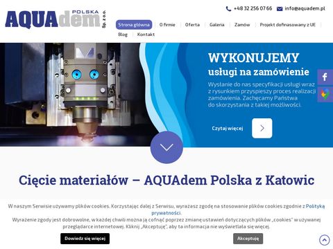 Aquadem Polska cięcie laserem wodnym