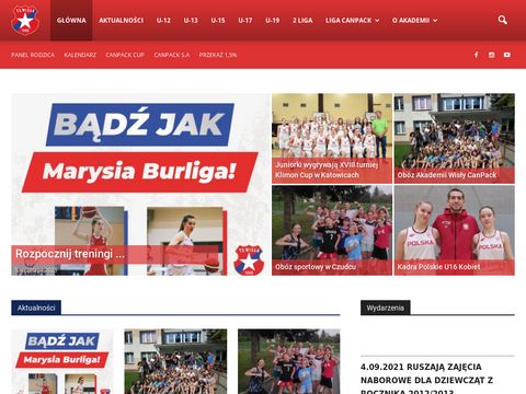 Akademiawislycanpack.pl - akademia koszykówki