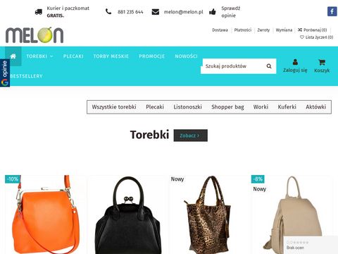 Melon.pl torebki i torby nie tylko dla kobiet