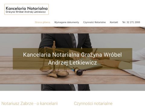 Notariusz-zabrze.com G.Wróbel, A.Letkiewicz
