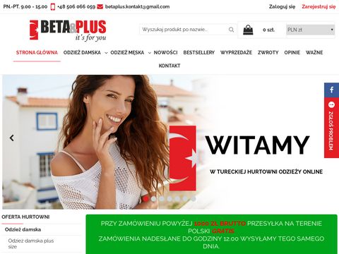 Beta Plus - hurtownia odzież importowanej z Turcji