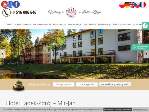Hotelmirjan.pl - hiperbara Lądek