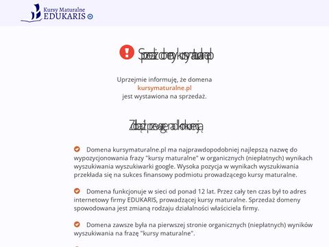Kursymaturalne.pl - przygotowanie do matury