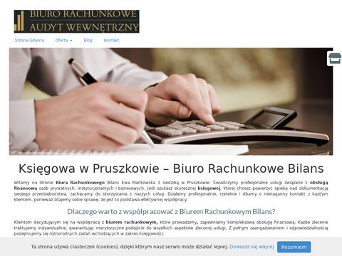 Bilans Ewa Mańkowska rachunkowość Pruszków
