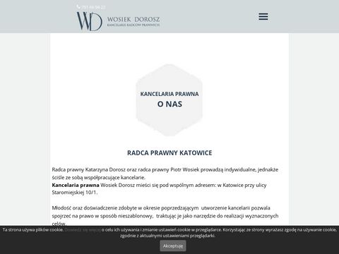 Wosiekdorosz.pl kancelaria radcy prawnego Katowice