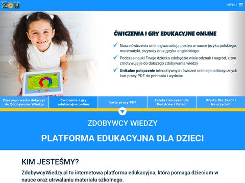 Zdobywcywiedzy.pl - platforma edukacyjna