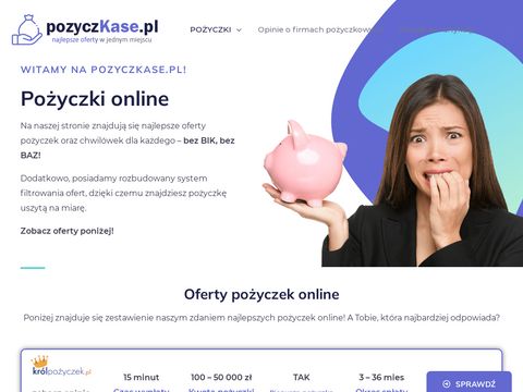PozyczKase.pl - najlepsze oferty pożyczek ratanych