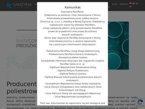 Sarzynachemical.pl - żywica epoksydowa