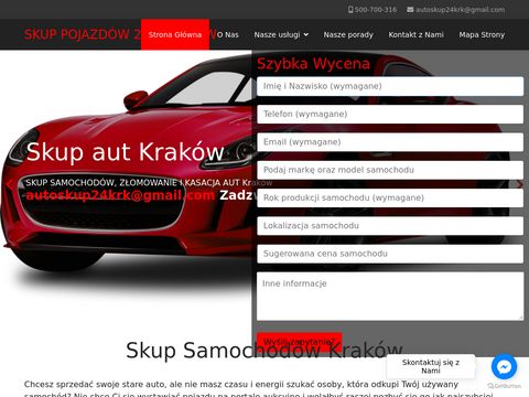 Skupsamochodowkrakow24.pl - złomowanie aut