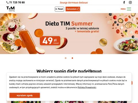 Timcatering.pl dieta pudełkowa Wrocław - catering