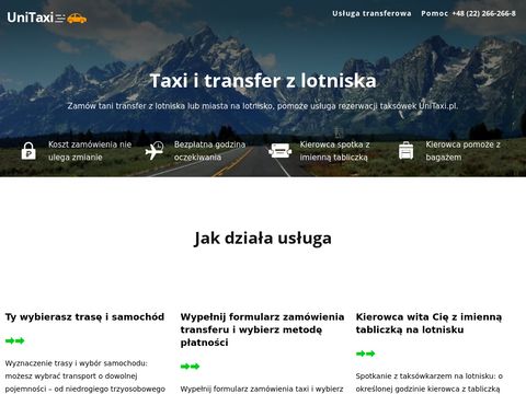 Unitaxi.pl - taksówka na lotnisko