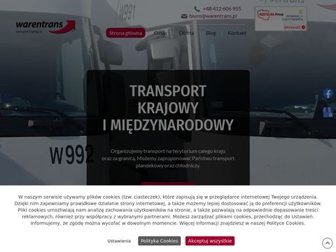 Warentrans.pl - firma transportowa Kielce