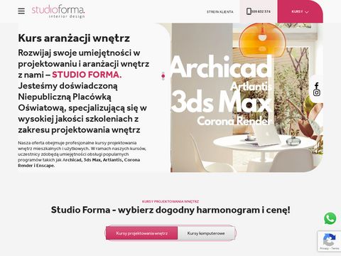 Studio-forma.edu.pl - kursy projektowania wnętrz